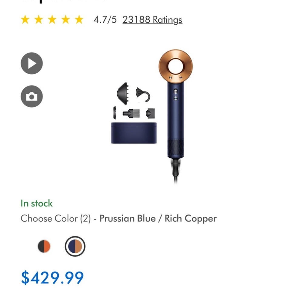 Brand new dyson hair blow dryer